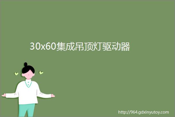 30x60集成吊顶灯驱动器